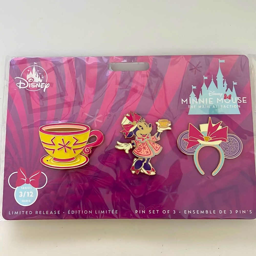 Disney Parks Minnie Mouse Main Attraction - teacup pins